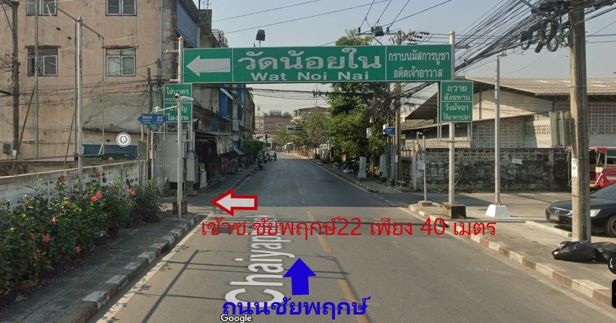 ขายที่ดิน 101 ตารางวา ถนนชัยพฤกษ์ เข้าซอยเพียง 40 เมตร Ref. A01250501 – รูปที่ 2