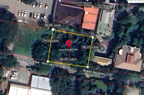ที่ดิน 278 ตร.ว. ซอย ศรีนครินทร์ 55 / (ขาย), Land 278 sq m. Soi Srinakarin 55 / (SALE) FON084