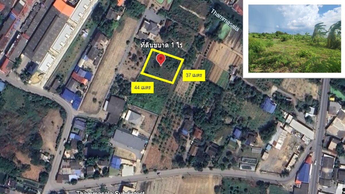 Prime Location – Vacant Land for Sale in Nakhon Pathom City! Tesaban Soi 2/1, Thammasala Subdistrict – Only 800 meters from Phetkasem Road! Total area: 1 Rai (400 sq.wah) | Zoned Pink (Urban Residential/Commercial Use) – รูปที่ 3