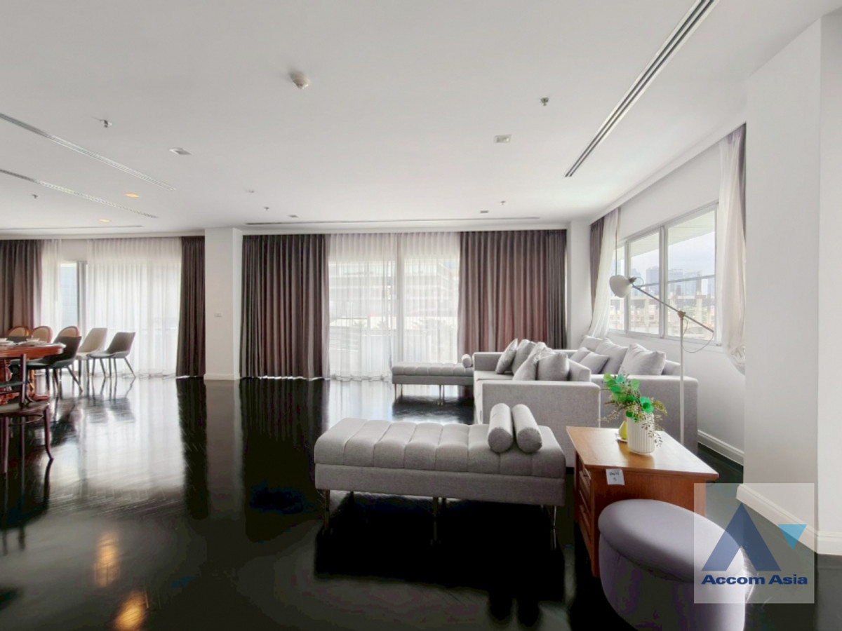 🔼 AccomA 🔽 Big Balcony 4 Bedrooms Apartment for Rent in Sathorn, Bangkok near BTS Chong Nonsi at Private Low-Rise Residence Only 7 Units in Project (AA44284) – รูปที่ 4