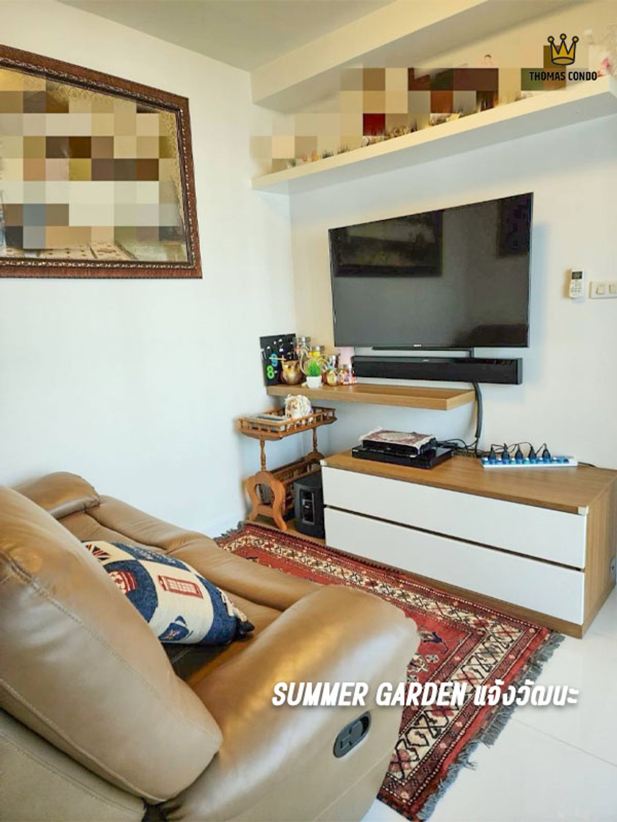 คอนโด Summer Garden ตกแต่งสวยพร้อมอยู่ หิ้วกระเป๋าเข้าอยู่ได้เลย – รูปที่ 2