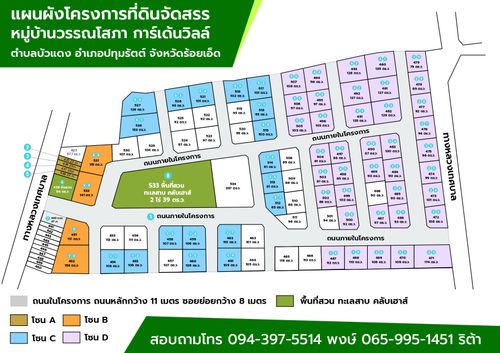 Land for Sale in Plots at Wansopa Village Starting from 81 to 153 square wah, near Pathum Rat Hospital