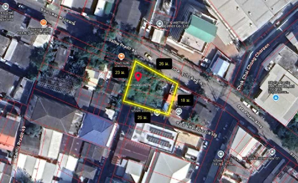 Land for Sale Sathu Pradit 49, 128 Sq.wah, Near Yannawa Road Land for Sale Sathu Pradit 49, 128 Sq.wah, Near Yannawa Road