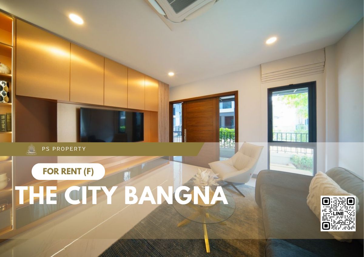 Single house for rent ✨ The City Bangna ✨ 4 bedrooms, 5 bathrooms, fully furnished and equipped with appliances