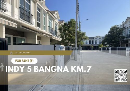 ทาวน์เฮ้าส์ให้เช่า 🔥 Indy 5 Bangna Km.7 🔥 2 ห้องนอน 3 ห้องน้ำ เฟอร์นิเจอร์ และ เครื่องใช้ไฟฟ้าครบ 