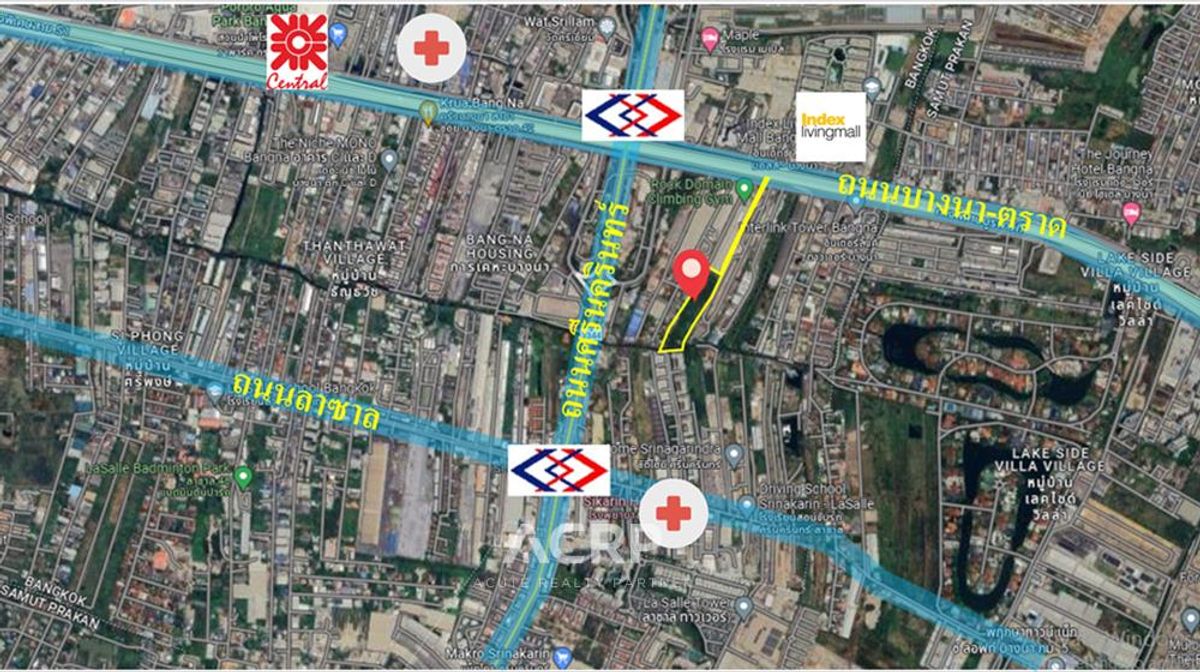 ขายที่ดินแปลงใหญ่ ติดถนนบางนา-ตราด ใกล้สถานีรถไฟฟ้าศรีเอี่ยม – รูปที่ 4