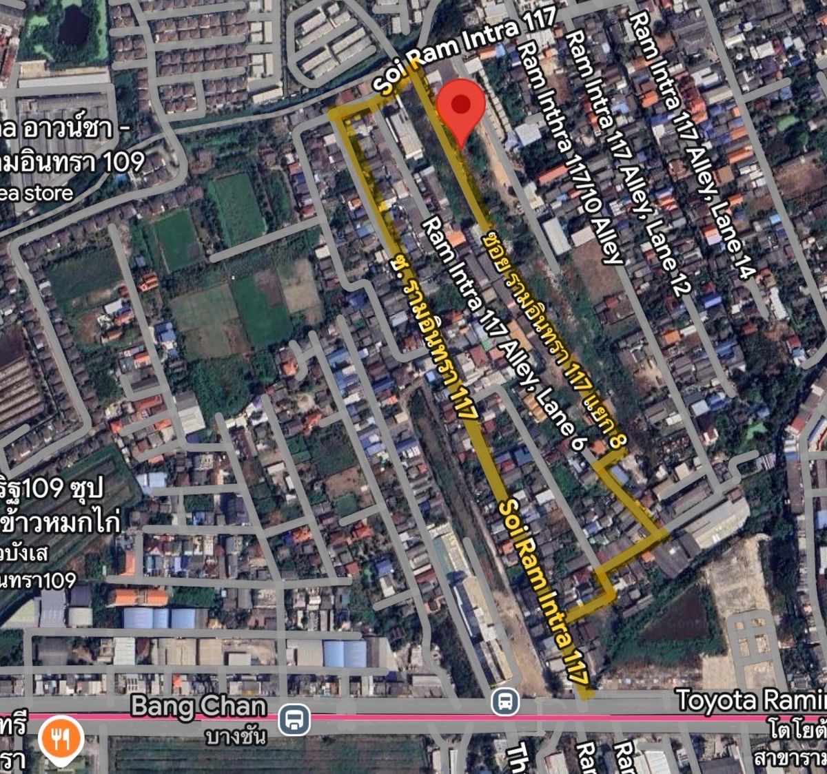 ขายที่ดินเปล่าถมแล้ว 136 ตร.วา รามอินทรา 117  ฟรีค่าโอน – รูปที่ 2