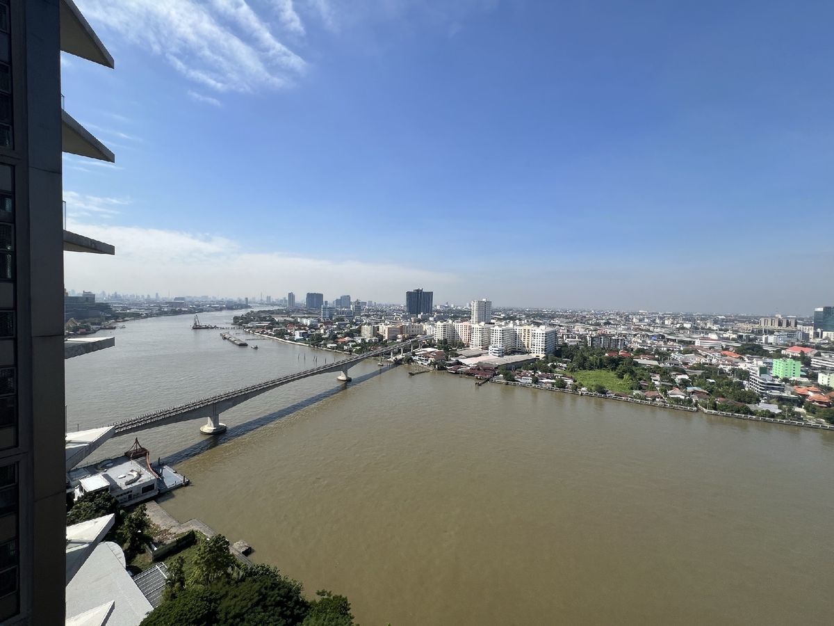 Rent a corner room, large room, 2 bedrooms, 94.5 sqm. View of the river, nearly 180 degrees, full of new rooms, cool breeze rooms Ready – รูปที่ 2