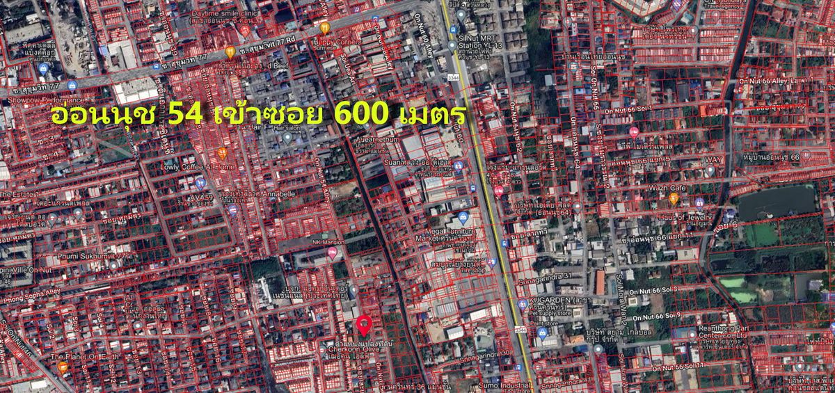 ขายที่ดิน ซอยอ่อนนุช 54  พื้นที่ 151 ตรว. ขายตารางวาละ 45,000.-  ที่ดินทำเลทองใจกลางเมือง ใกล้รถไฟฟ้าสถานีศรีนุช พาราไดซ์ แปลงที่ดินสวยรูปผืนผ้า ราคาถูกสุดย่านนี้  – รูปที่ 3