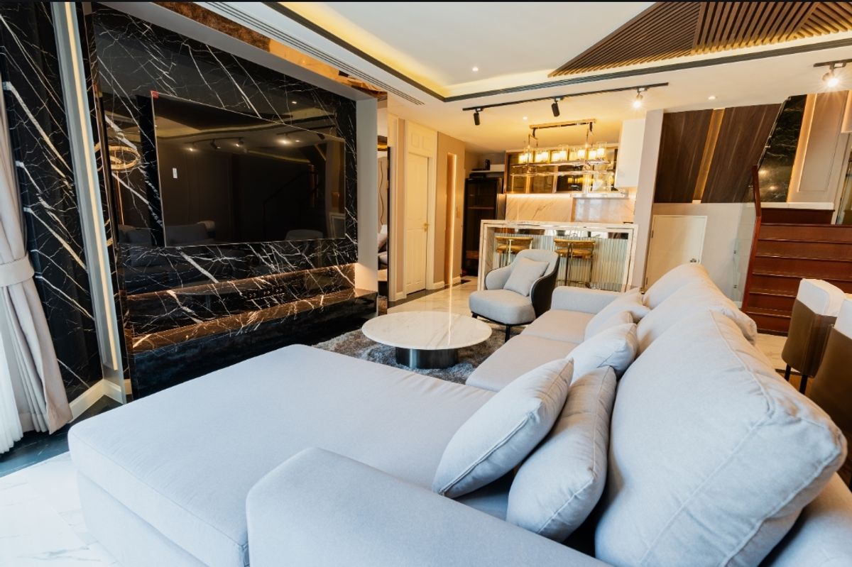 📍Belle Grand Rama9: Rare Duplex 3BR  ✨️ Beautiful Modern Luxury style, ready to move in