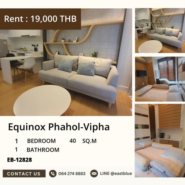 11/08/2026, 🏠 เช่า คอนโด 1 ห้องนอน อีควิน็อกซ์ พหล - วิภา 19,000 บาท/เดือน 0642748883