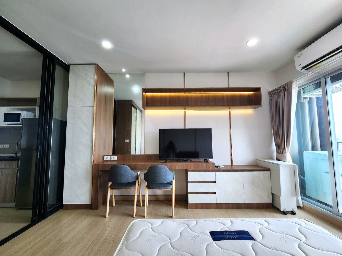 Rds-4795   ให้เช่าคอนโด ศุภาลัย เวอเรนด้า สุขุมวิท 117  นัดชมห้อง ห้องแต่งสวยมีกระจกกั้นครัว 👉line : @pfbkk