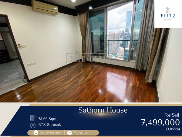 ✨Perfect for families! Spacious layout at Sathorn House, located next to BTS Surasak & Bangkok’s top elite schools. Exceptional value in Sathorn