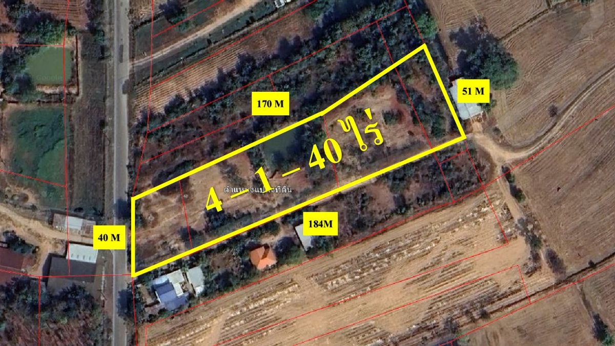 ขายที่ดิน บัวใหญ่ โคราช 4-1-40 ไร่ ที่ดินเกษตร ผังเขียว มีบ่อน้ำ ใกล้ชุมชน เหมาะปลูกบ้าน ทำเกษตร หรือใช้ชีวิตหลังเกษียณ เดินทางสะดวก ใกล้ อบต.บัวใหญ่ เพียง 800 ม. ที่ดินแปลงใหญ่หายากในงบนี้ – รูปที่ 2