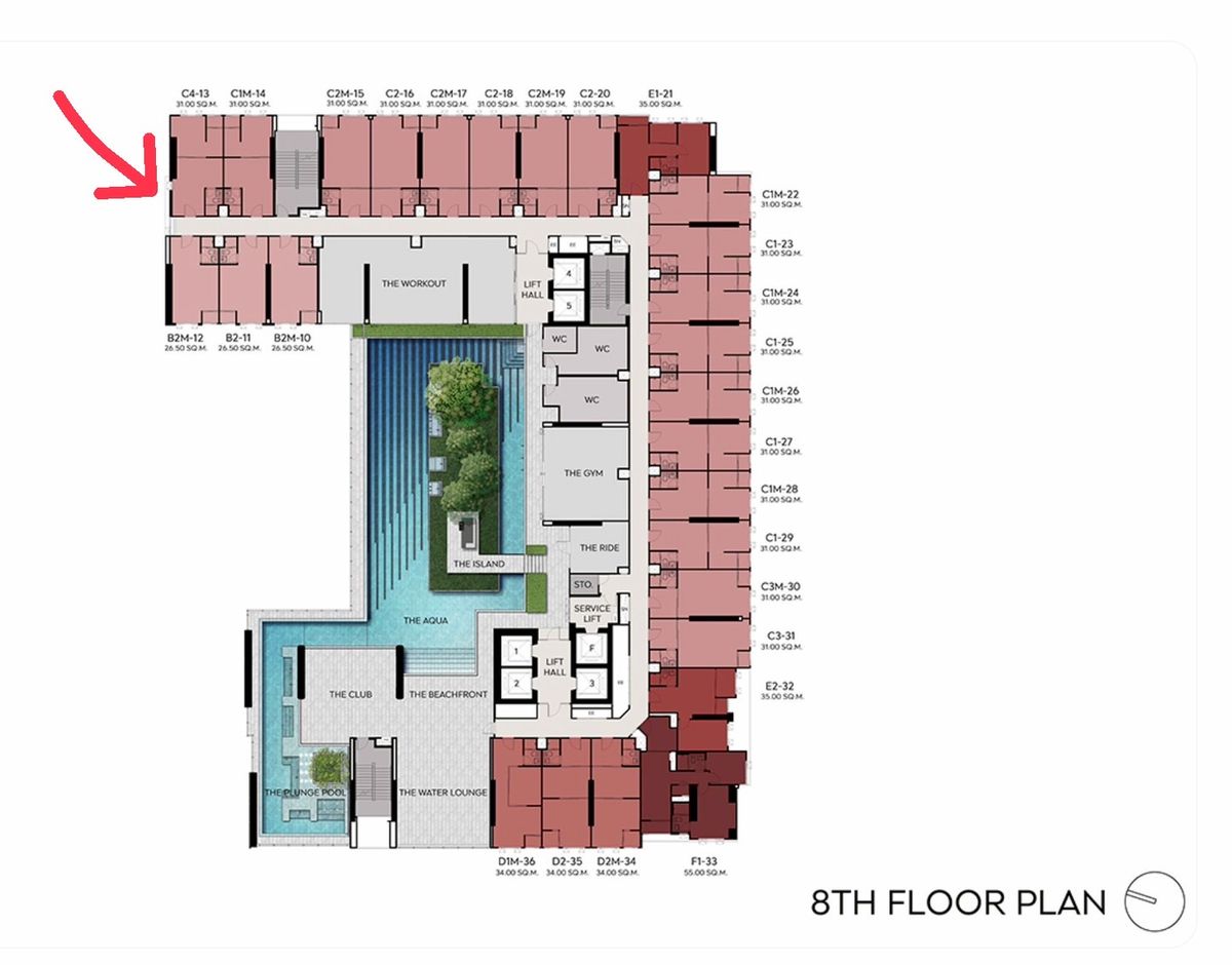 ASPRM4 : 1 ฺBED ห้องมุม 31 ตรม สนใจติดต่อ 095-247-5446 TEL&LINE