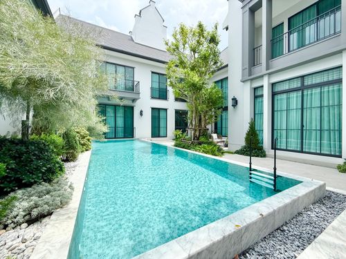 Nantawan Pluvilla-(XL) 656 sqm. Land 222 sq.w. 4 bedrooms, 6 water, 4, park at the project 092-545-6151 (Tim)