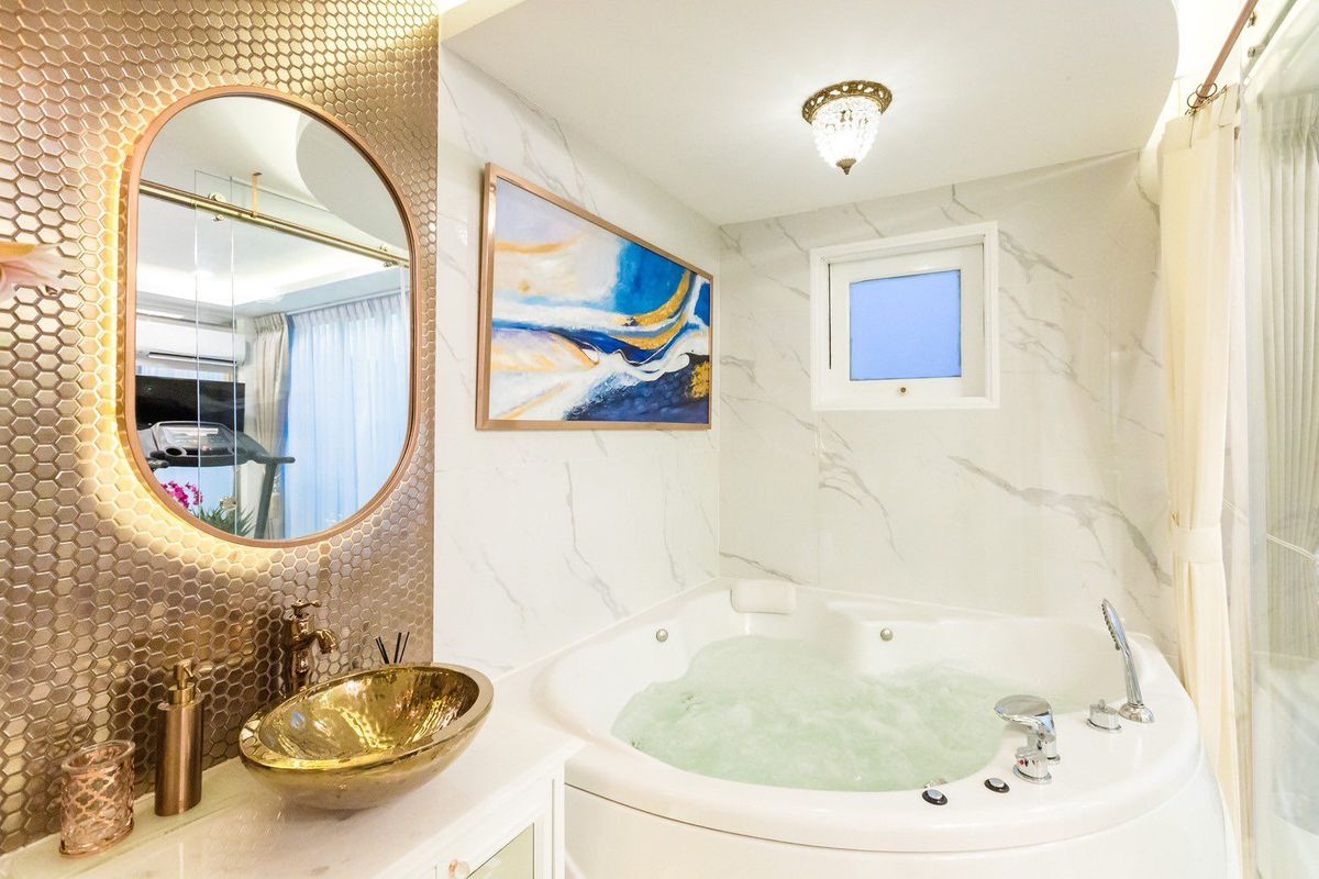 4 -story townhome rental The Crystal Park Pradit Manutham 19 Furniture air There are 4 bedrooms, 4 bathrooms, 1 fitness room. Rental price 99,000 baht – รูปที่ 4