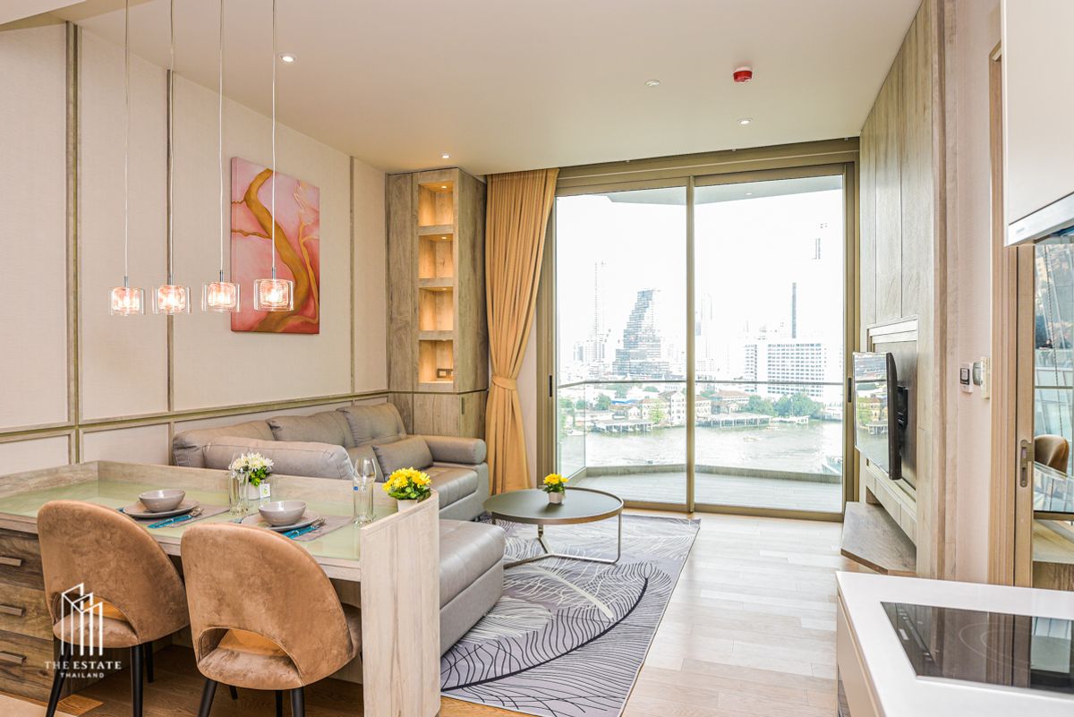 For Rent Magnolias Waterfront Residences 60.58 SQ.M. 1 Bedroom Garden View Project and ICONSIAM @65,000 Baht