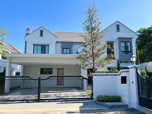 🔥 Luxury French-Style Home for Rent at Nantawan Rama 9 | Elegantly Furnished, Prime Corner Unit Near Clubhouse — Private &amp; Move-In Ready!