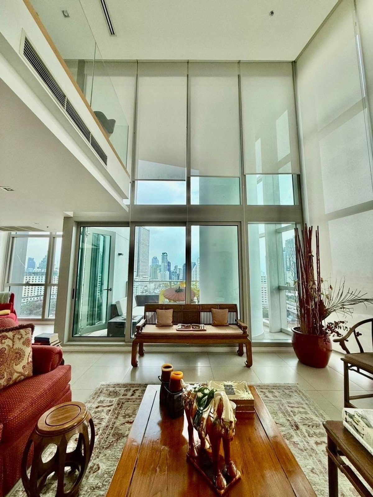 ♦ Duplex Type ♦ Floor 50+ 330.72 sq.m. | 3 bedrooms, 4 bathrooms | Sathorn Bridge view | Condo near Icon Siam 3 minutes, BTS Saphan Taksin 3 minutes  