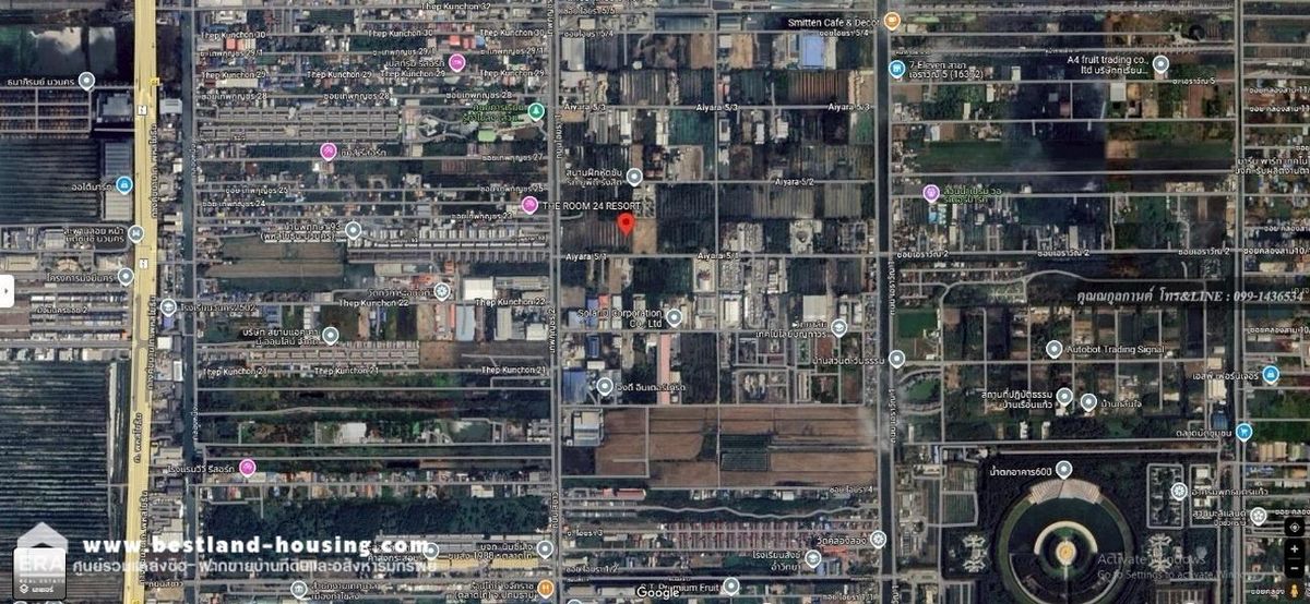 Land for sale in Soi Ayara 5/1 into Soi 200 meters, 3 rai area, beautiful land, fabric, selling 30 million, near Thai Market, Iyara Market, Bangkok University, Khlong Song Subdistrict, Khlong Luang District, Pathum Thani Province, call 099-1436534 – รูปที่ 2