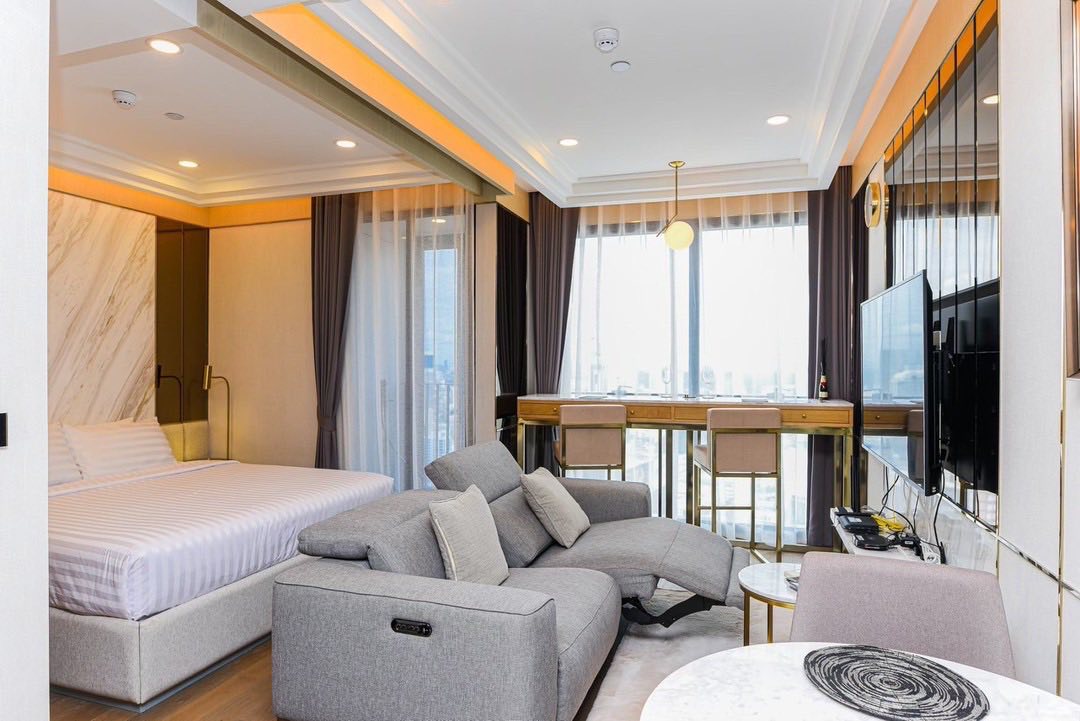 🔥For urgent rent🔥Ashton Chula - Silom, fully furnished with furniture and appliances, with a view of Sathorn-Silom high-rise buildings, next to MRT Sam Yan, ready to move in today 🔥For urgent rent🔥Ashton Chula - Silom, fully furnished with furniture and appliances, with a view of Sathorn-Silom high-rise buildings, next to MRT Sam Yan, ready to move in today