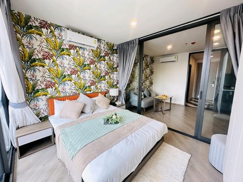 📣 Condo for sale The Base Saphan Mai 🏢 next to BTS Saiyud 🚆 Beautiful room with full furniture and electrical appliances ✅️ only 3.1 million baht ✨.