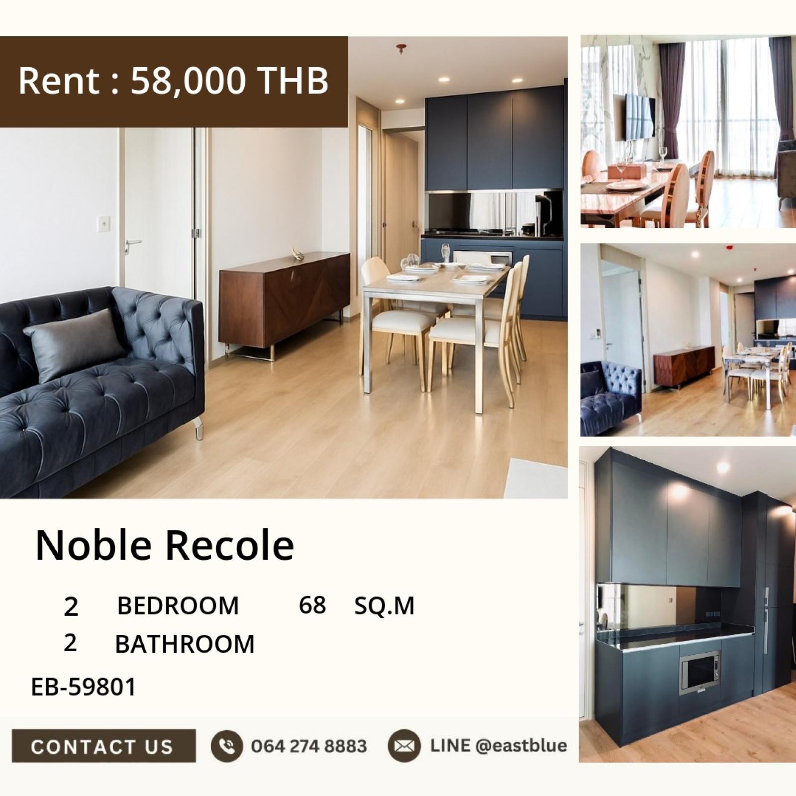 Noble Recole, 2 bed, 58000 per month Noble Recole, 2 bed, 58000 per month