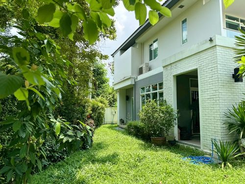 🌿 A corner house, 4 bedrooms, 5 water, complete function, supporting the elderly - private garden 📍 Manthana Ratchapruek - Maha Jesada Bridge