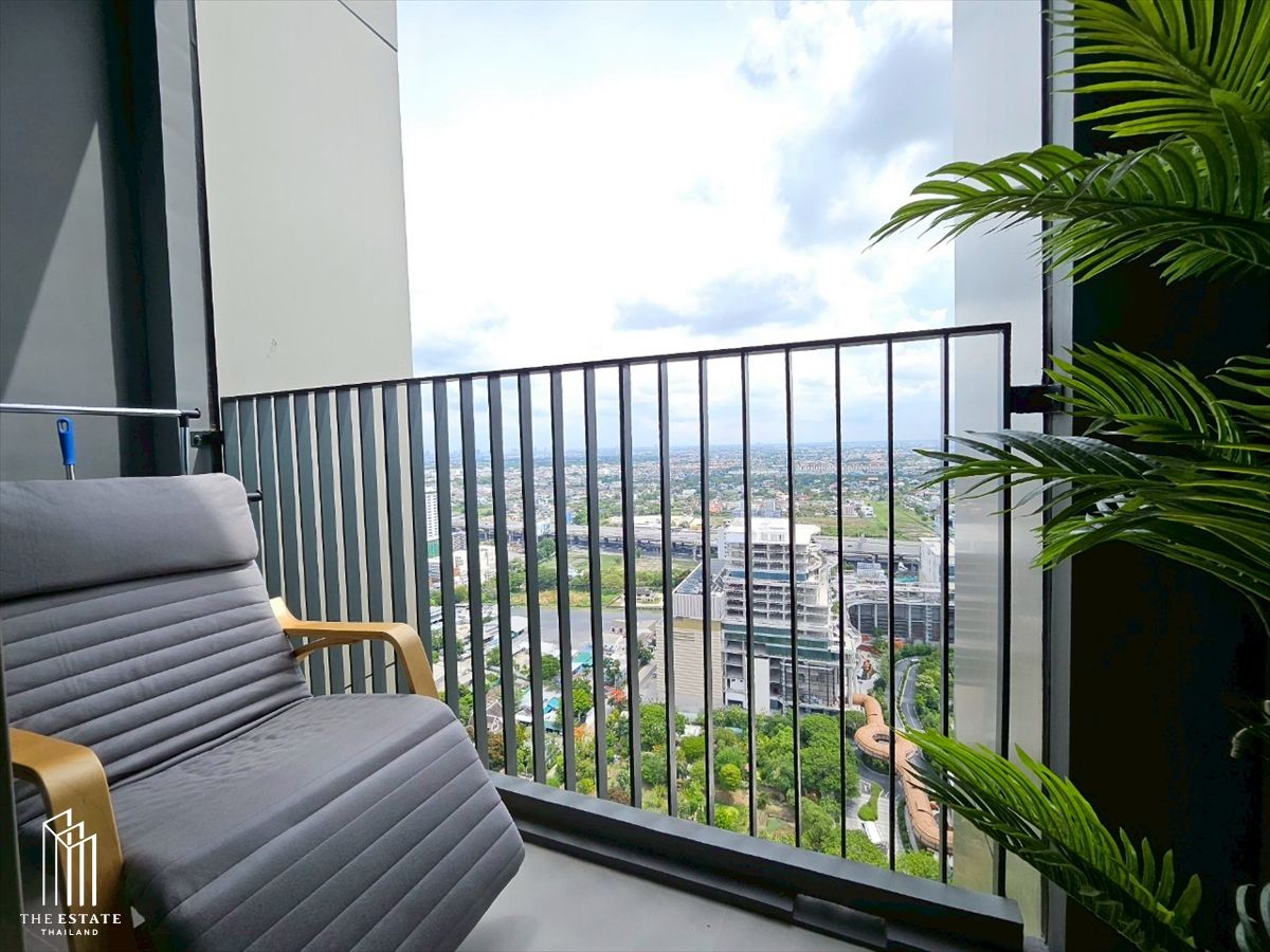 For rent Whizdom The Forestias (Destinia) ชั้นสูง วิวโล่ง ทิศเหนือ ฝั่งสนามบินสุวรรณภูมิ 35.13 sq.m. 1 bedroom @27,000 Baht  – รูปที่ 3