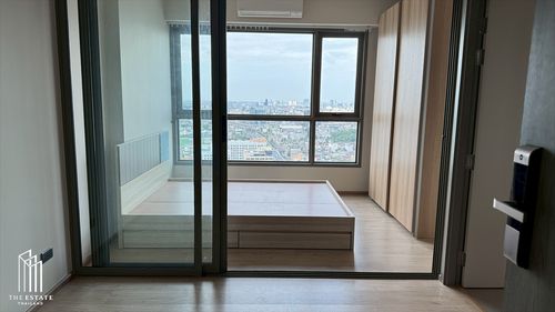 For Sale Whizdom Station Ratchada-Thapra Talat Phlu side view The height has a garden. 28.02 SQ.M. 1 Bedroom @3.6MB