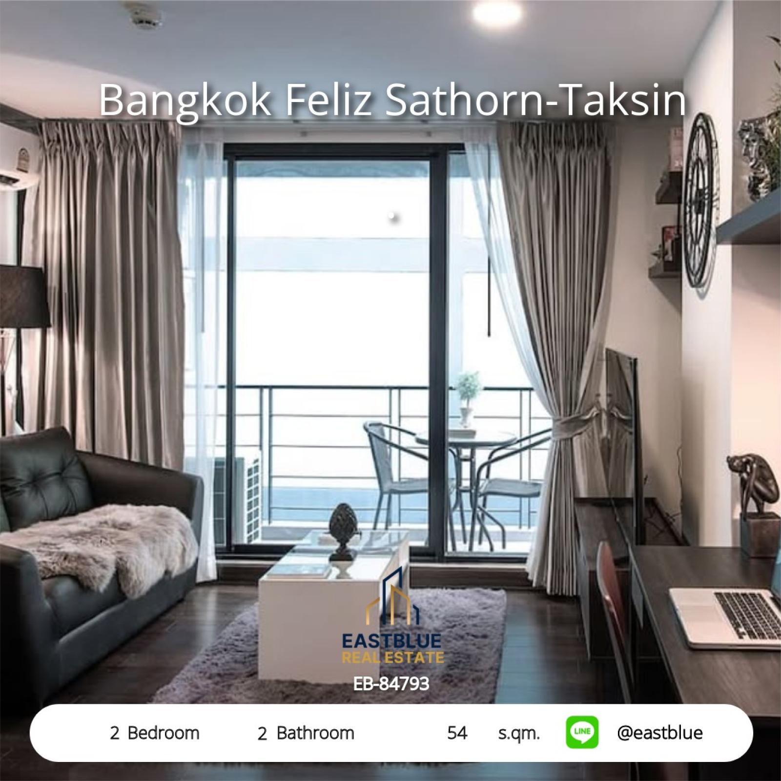 Bangkok Feliz Sathorn-Taksin, 2 bed, 21000 per month Bangkok Feliz Sathorn-Taksin, 2 bed, 21000 per month