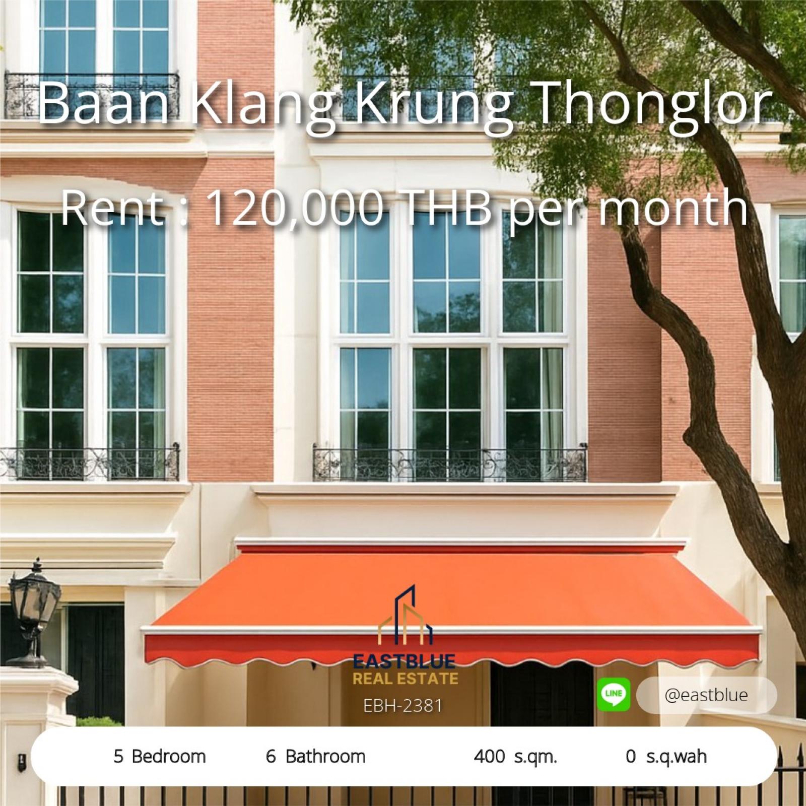 Luxury 5-Bed Townhome in Thonglor – Modern Living Near BTS  
Spacious 400 sqm Home Opposite J Avenue – Safe & Family-Friendly Area 0642748883