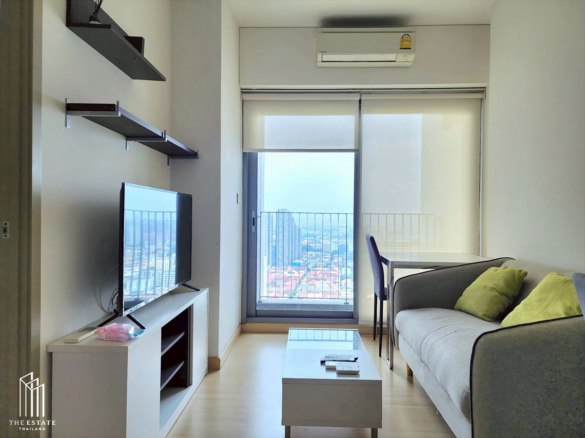 For RENT *Whizdom Connect ชั้นสูง 30+ ทิศใต้ วิวดี แต่งเรียบร้อย เฟอร์นิเจอร์ครบ @16,000 Baht – รูปที่ 3
