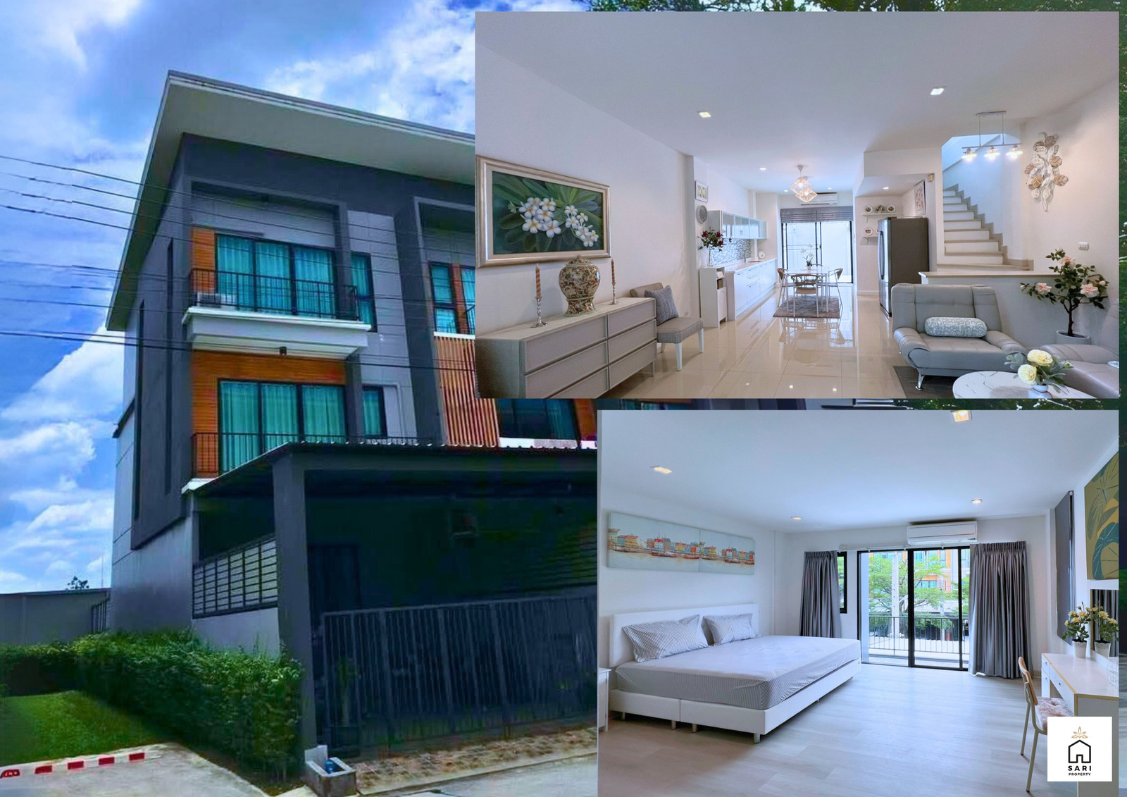 คุ้มสุด รีโนเวทใหม่ ทาวน์โฮม3ชั้น หลังริมติดสวน Eco Space บางนา ใกล้เมกะ รรนานาชาติชื่อดัง แต่งครบพร้อมอยู่