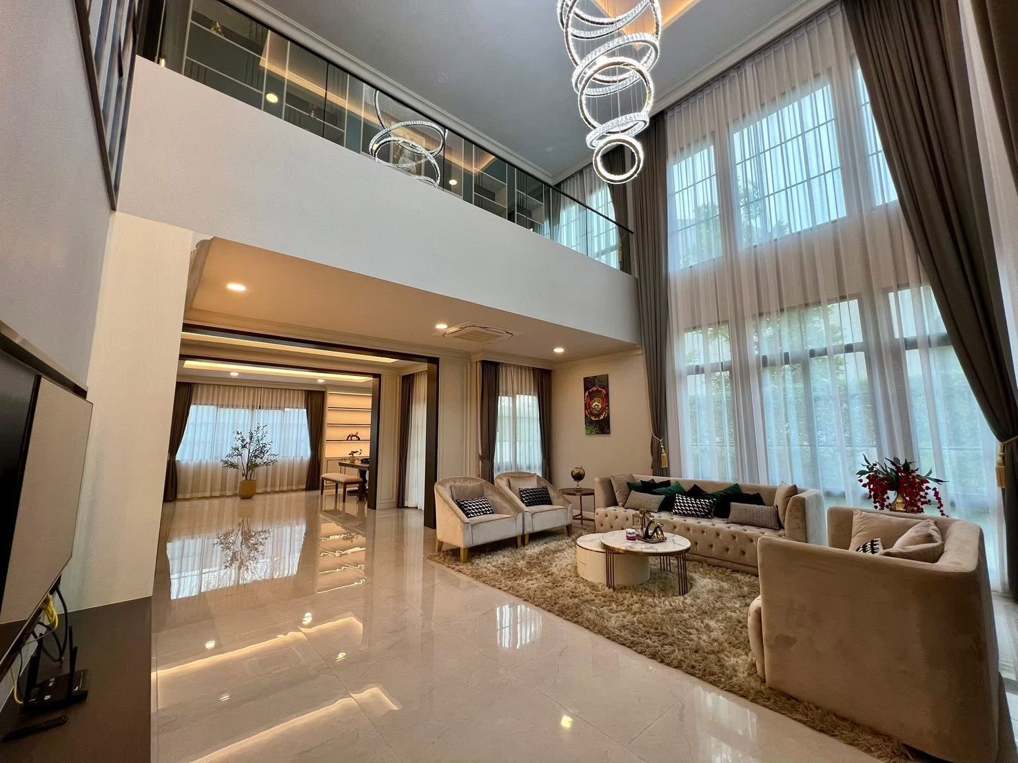 💥Special price🏡House for rent The City Bangna 2 fully furnished, 6 Beds 6 Baths type, largest size of the project. New house, fully decorated, ready to move in ✨