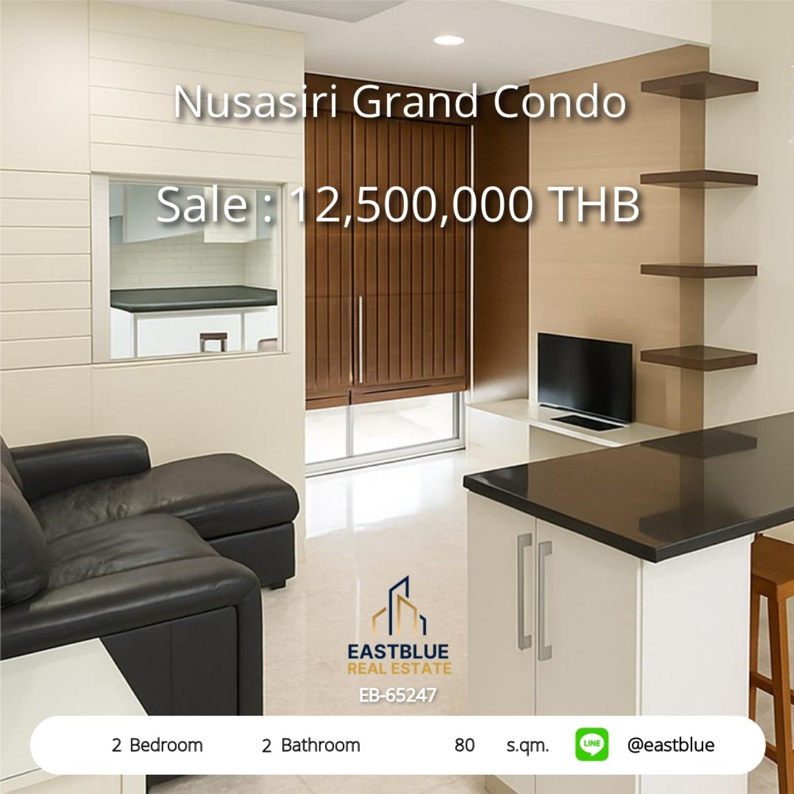 Luxury living in Ekkamai! 2 bedrooms, 80 sq.m. for only 12.5 million
Close to BTS, swimming pool, fitness center with full amenities! 0642748883