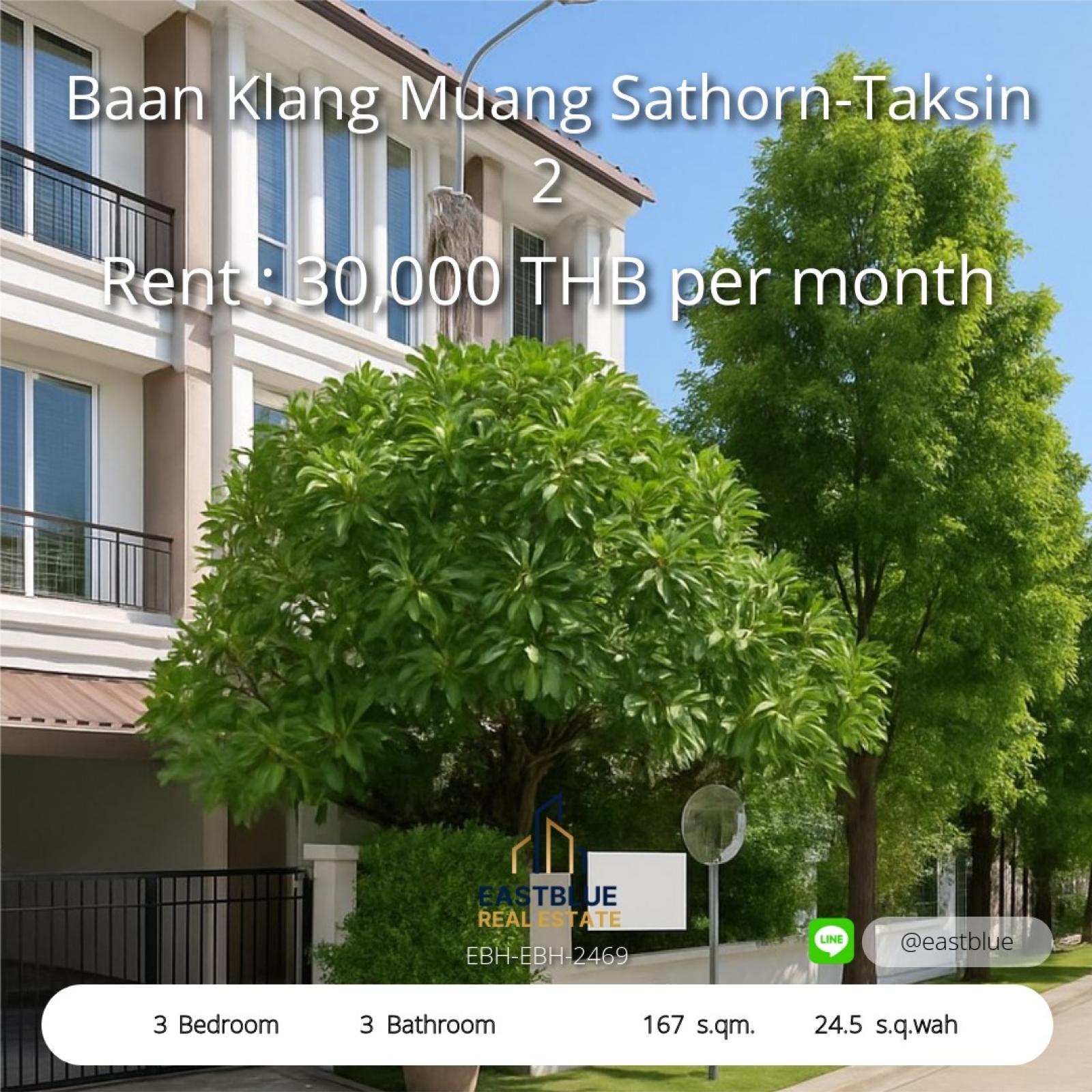 Spacious 3-Bed Home in Baan Klang Muang Sathorn-Taksin 2
Live Large with 167 sqm & Prime Location – Rent for 34,000 THB/month! Spacious 3-Bed Home in Baan Klang Muang Sathorn-Taksin 2
Live Large with 167 sqm & Prime Location – Rent for 34,000 THB/month!