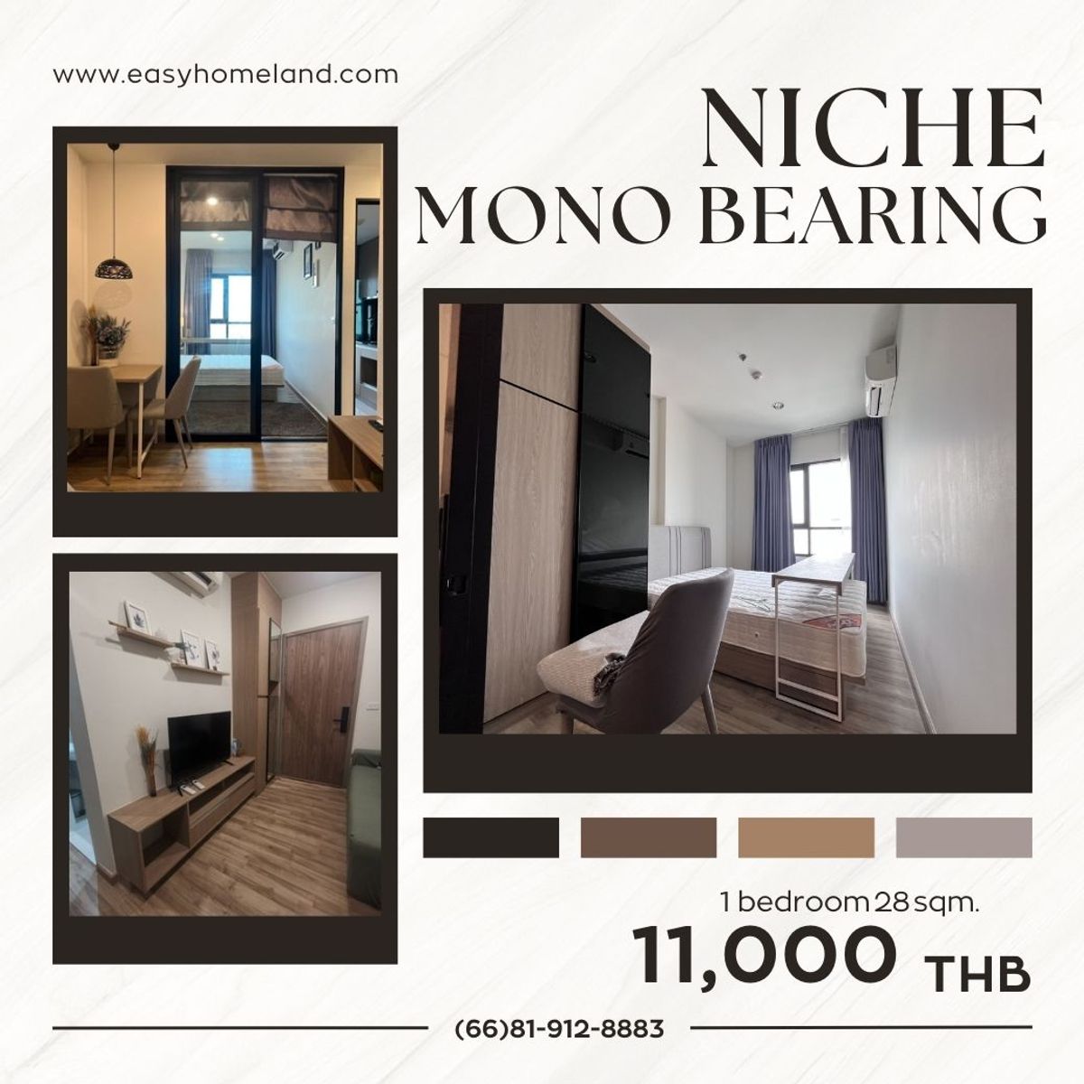 🎀 Beautiful new room, not cracked, good deal 🎀 ready to move in 11,000 baht, call 081-912-8883 🎀 Beautiful new room, not cracked, good deal 🎀 ready to move in 11,000 baht, call 081-912-8883
