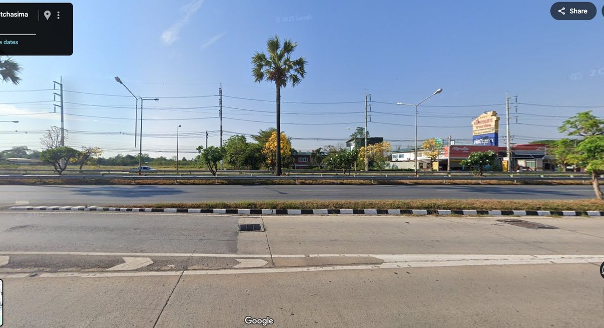 Land next to Mittraphap Road, 139 rai. High potential pink chart Gate to the northeast Land next to Mittraphap Road, 139 rai. High potential pink chart Gate to the northeast