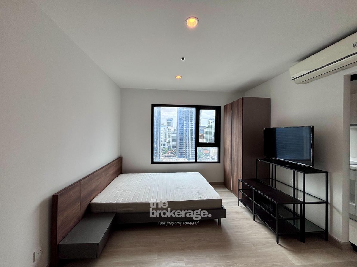 For rent! Condo Life Asoke (Life Asoke) Studio 25 sq m. 3.99 million baht Contact Line: @thebrokerage