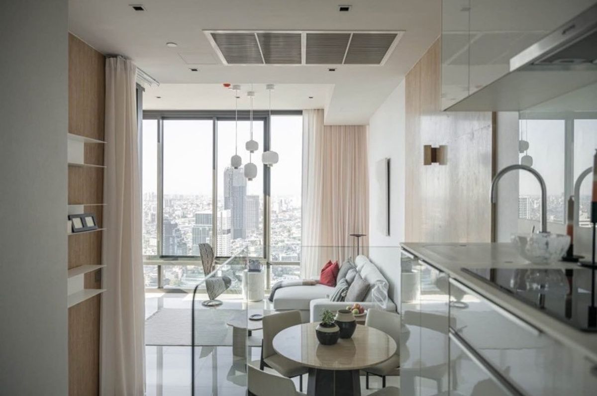 ❖ views for festive fireworks ❖ ชั้น 35++ ขนาด 72.00 ตร.ม. | 2 ห้องนอน 2 ห้องน้ำ | Mahanakorn Tower view | ใกล้ BTS ศาลาแดง – รูปที่ 2