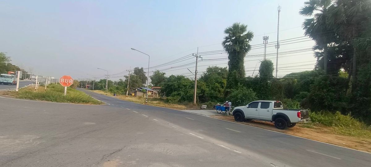 🔥 Selling / rental land, golden location Next to the Asian road inbound, Bangkok, Ang Thong Province, a large area of ​​4 rai, about 100 meters wide, clearly! Suitable for all types of businesses 🔥 – รูปที่ 4