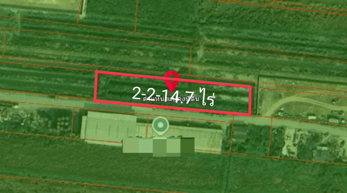 Land for sale in Pathum Thani, Lam Lukala District, Khlong 8, area of 2-2-14.7 rai, near Lam Luk Ka Land Office Land for sale in Pathum Thani, Lam Lukala District, Khlong 8, area of 2-2-14.7 rai, near Lam Luk Ka Land Office