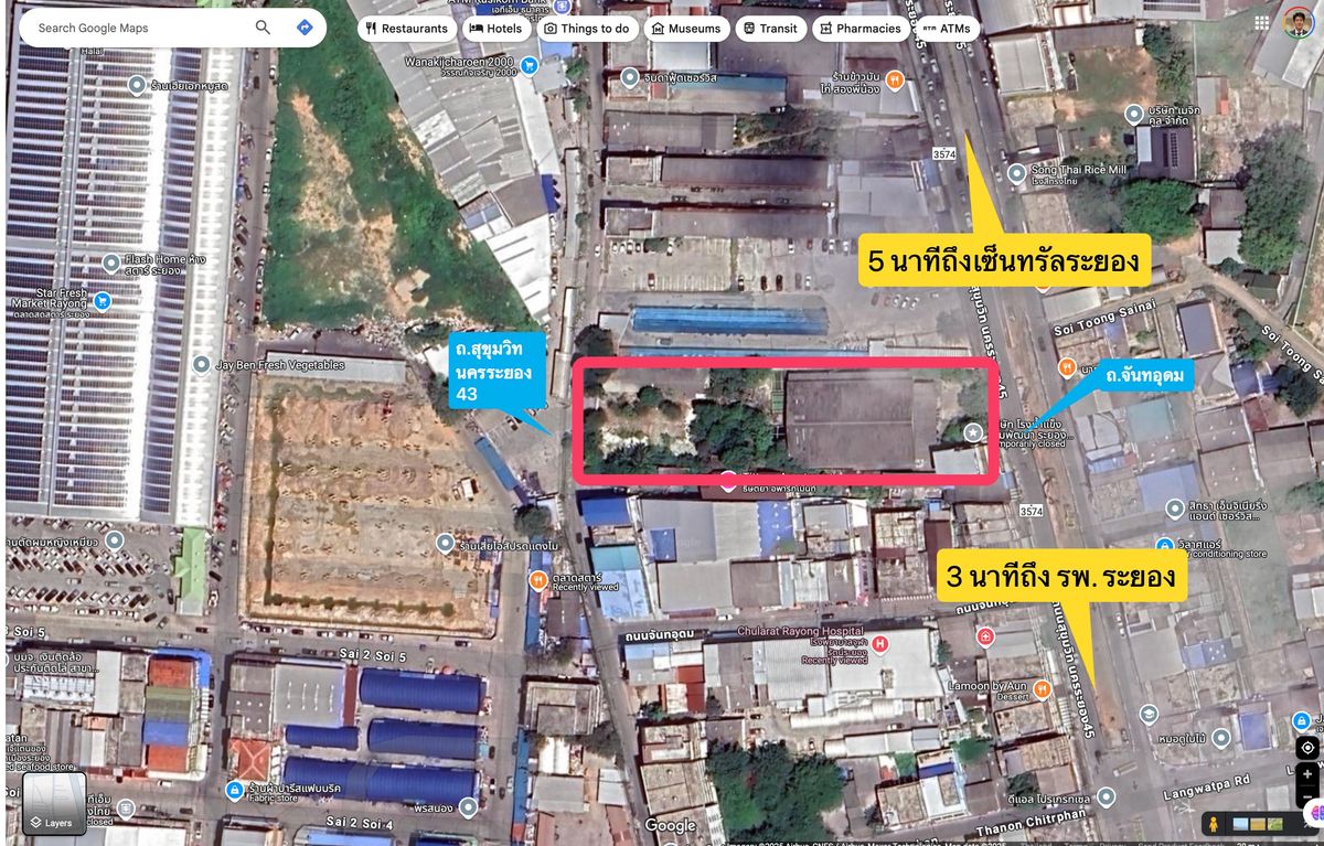 ขาย/ให้เช่า พื้นที่อเนกประสงค์ มีหลังคาและอาคาร มีใบอนุญาตโรงงาน ใจกลางเมืองระยอง
