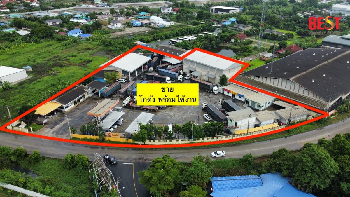 📦 Selling beautiful warehouses on an area of ​​6 rai, 130 meters wide, next to the Nonthaburi Public Works, ready to use immediately!