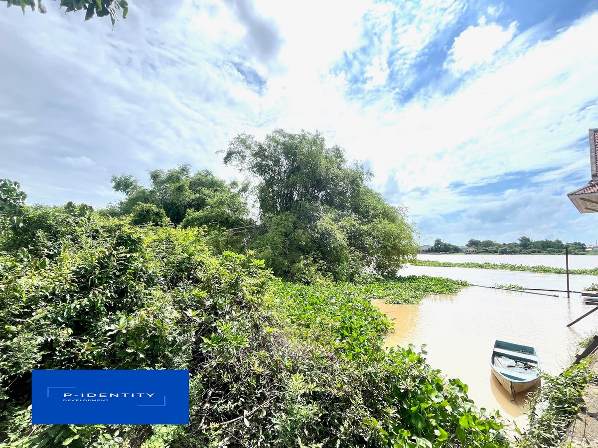 Yes !! V!  Land next to the Chao Phraya River, beautiful plots, wide views, receive rivers Land access Very convenient to travel Near many facilities, Bang Kadi Road, Line in Pathum Thani District – รูปที่ 4