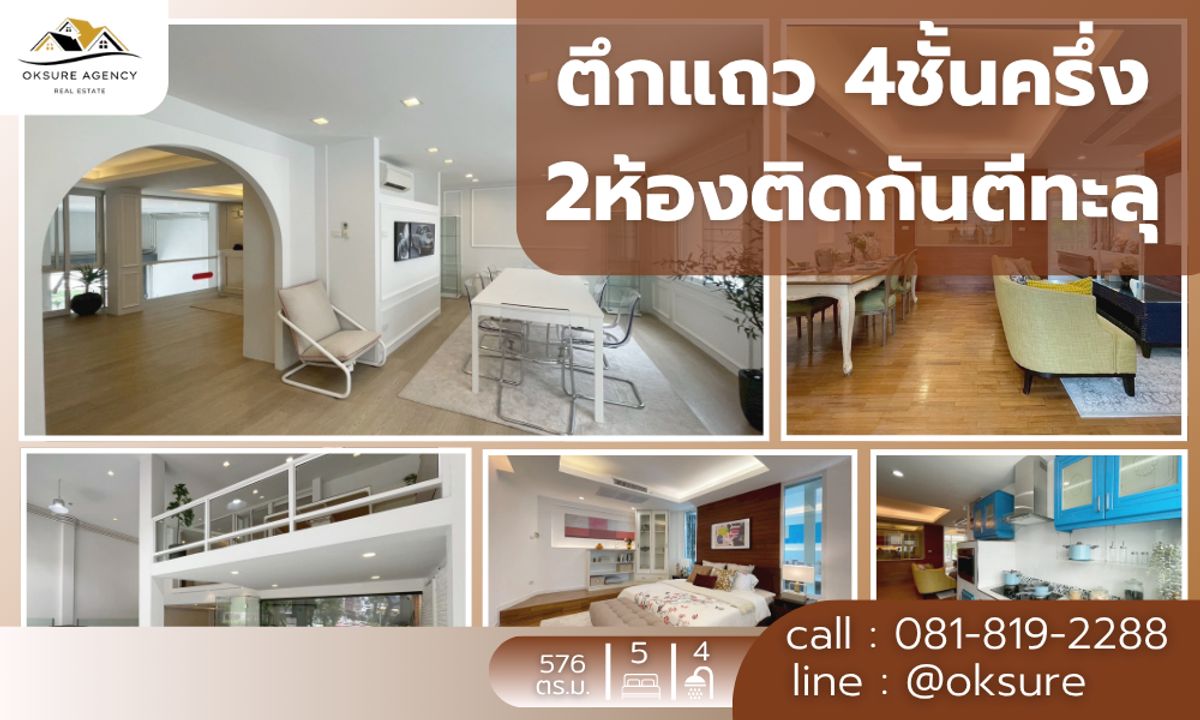 💎ขายตึกแถว 4ชั้นครึ่ง 2ห้องติดกันตีทะลุ พร้อมตกแต่งทั้งหลัง 💎ขายตึกแถว 4ชั้นครึ่ง 2ห้องติดกันตีทะลุ พร้อมตกแต่งทั้งหลัง