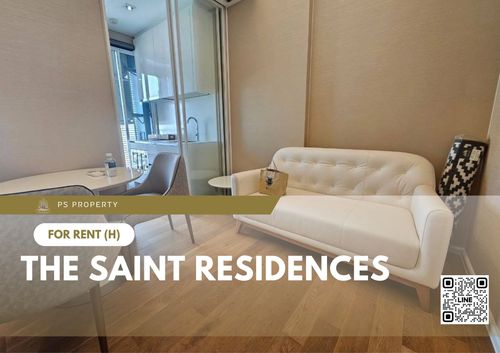 For rent 📍 The Saint Residences 📍 Fully furnished and equipped with electrical appliances, near BTS Ha Yaek Lat Phrao