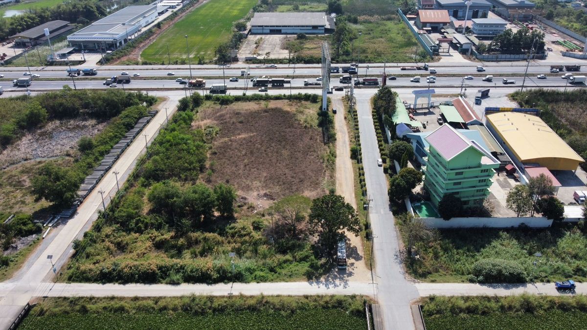 Land for sale of 5 rai, half, Wang Noi, 80 meters wide, next to Phahonyothin Road  Suitable for gas station – รูปที่ 3